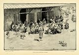 1890 Wood Engraving Kahn Joppa Jaffa Gate Jerusalem Holy City Middle Eastern - Original Engraving