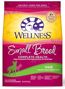 Wellness Complete Health Small Breed Turkey & Oatmeal Natural Dry Dog Food, 12-Pound Bag