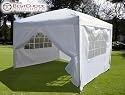 New 10' X 10' EZ Pop Set Up Canopy Tent Gazebo Includes 4 Sidewalls White