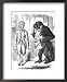 Cartoon Reacting to Public Discomfort with Charles Darwin's Treatise on Evolution Framed Art Poster Print, 18x22