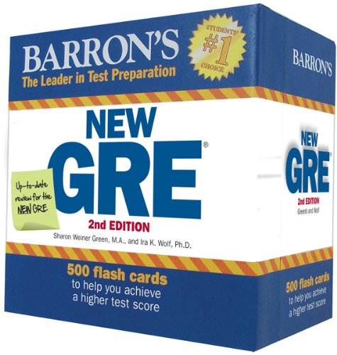 Barron's New GRE Flash Cards - 2nd Edition