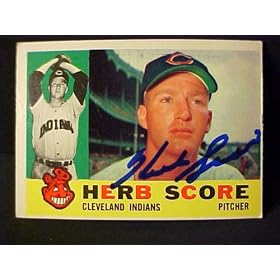 Herb Score Cleveland Indians #360 1960 Topps Signed Autographed Baseball Card