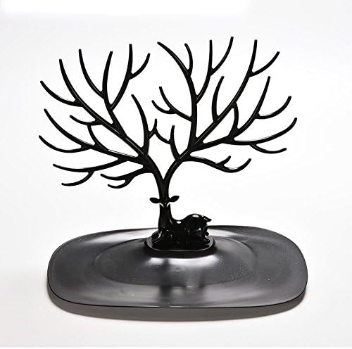 Hauswarez Deer Jewelry Rack Display Stand for Organizing Earrings Rings Necklace - Black