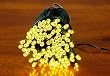 50 LED warmwei� Lichterkette SOLAR Pavillion Beleuchtung