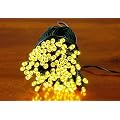 50 LED warmwei� Lichterkette SOLAR Pavillion Beleuchtung