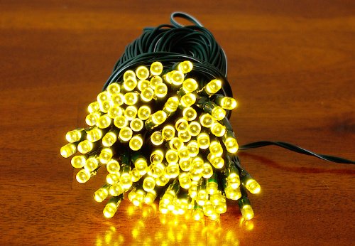 200 LED warmweiß Lichterkette SOLAR Pavillion Beleuchtung