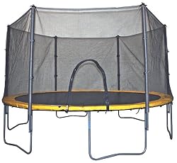 BravoSportsAirZone14-FootSpringTrampoline/EnclosureCombo(Yellow/Black)