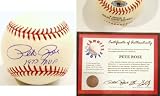 Pete Rose Signed MLB Baseball w/73 MVP (Yellow)