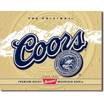 Coors Beer Label Retro Tin Sign Coors Beer Label Retro Tin Sign