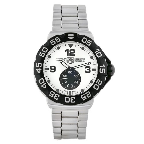 TAG Heuer Men s WAH1011.BA0854 Formula 1 Grande Date White Dial Stainless Steel Watch