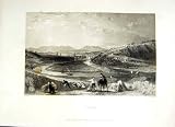 1838 Scotland View City Perth River Bridge Mountains
