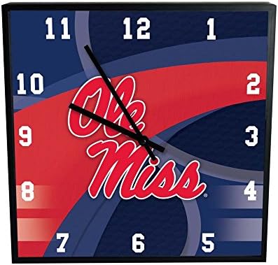 Mississippi Carbon Fiber Square Clock
