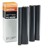 Electronics : Brother Fax Ribbon Thermal Black Ref PC302RF [Pack 2] 750/770/870/870MC 910/917/920/920W 930/931/940 MFC925 970MC MFC970MC FAX750 PC-302RF