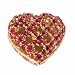 Red Heart Valentines Day Box Swarovski Crystals 24K Gold Jewelry Trinket Pill Box FREE SHIP! Certificate of Authenticity