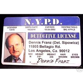 Dennis Franz NYPD - Collector Card