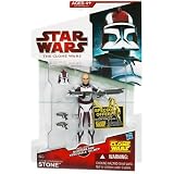 51SQznjXWvL. SL160  Star Wars 2009 Clone Wars Animated Action Figure CW No. 44 Commander Stone