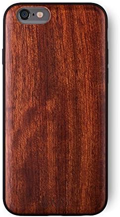 iATO iPhone 11 Wood Case. Real Rose iPhone 11 Case Wood. Minimalistic Classic Wood iPhone 11 Case 6.1" Supports Wireless Charging – Natural Wooden Overlay & Black PC Bumper