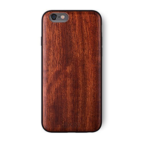 iATO iPhone 11 Wood Case. Real Rose iPhone 11 Case Wood. Minimalistic Classic Wood iPhone 11 Case 6.1" Supports Wireless Charging – Natural Wooden Overlay & Black PC Bumper