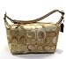 AUTHENTIC COACH OPTIC SIGNATURE SMALL TOP HANDLE/COSMETIC POUCH 42146