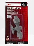 QEST PEX STRAIGHT STOP VALVE 1/2' comp x 3/8' comp