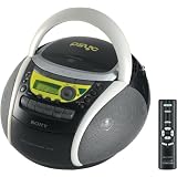 Buy Sony CFD-E90PS Psyc CD Radio Cassette Recorder Boombox (Black)  by Sony