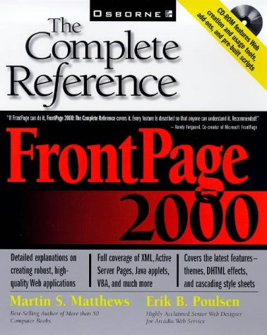 Books: FrontPage 2000. The Complete Reference