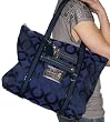 Coach Op Art Signature Poppy Glam Tote