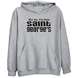 Sweatshirt Heather Gray  Kiss Me Saint Georges  Montserrat City