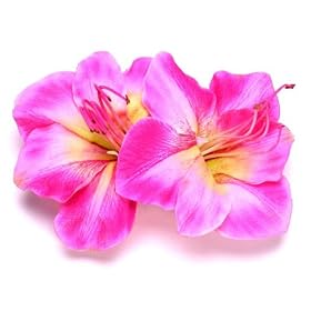 KARIN'S GARDEN Silk Amaryllis French Hair Clip - Pink - $25, available at Amazon.com  