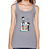 QMY Women's Dan And Phil The Amazing Book Is Not On Fire Tank Top Size L