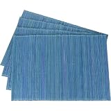 Blue Bamboo Eco Friendly and Colorful Placemats - Set of 4