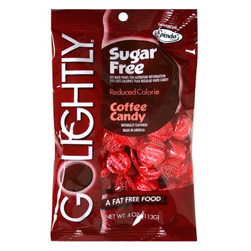 GOLIGHTLY Sugar-Free Candy, Coffee Hard Candy, 4-Ounces (Pack of 12) by GOLIGHTLY