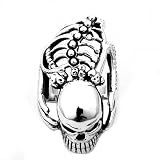 Sterling Silver Ring - Skull - Size: 9-13