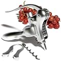 Pinzon Matte Chrome-Plated Corkscrew and Foil Cutter Set