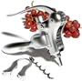 Pinzon Matte Chrome-Plated Corkscrew and Foil Cutter Set
