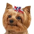 22 COUNT - Aria Patriotic Curls Dog Grooming Bows