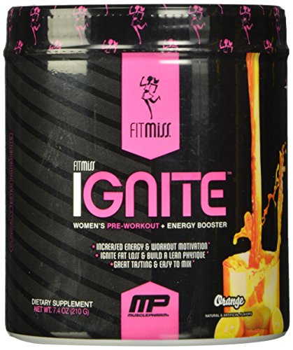 Fitmiss Ignite Pre-Workout Supplement, Orange, 7.4 oz (210 g) Fitmiss Ignite Pre-Workout Supplement, Orange, 7.4 oz (210 g)