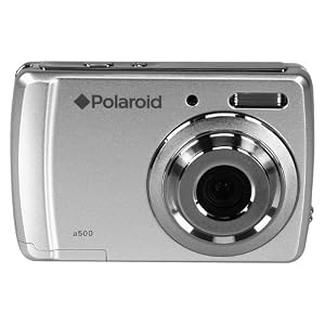 Polaroid CAA-500SC 5MP CMOS Digital Camera with 1.8-Inch LCD Display (Silver)