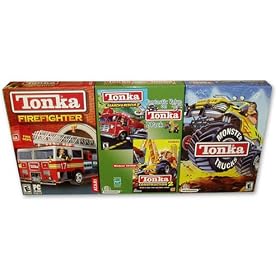 Tonka Monster Trucks, Firefighter, Search and Rescue 2 and Construction 2 by 