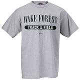 Nike Wake Forest Demon Deacons Ash Track & Field T-shirt