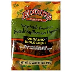 Eddie's Bowties Vegetable Pasta Organic, 12-Ounce Bags (Pack of 12)