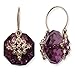 Rose-Tone Light And Dark Purple Crystal Drop title=