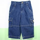 Baby and Toddler Denim Classic Cargo Pants by Frogs Frills and Daffodils