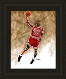 Chicago Bulls Framed Michael Jordan Chicago Bulls Large Giclee NBA Basketball