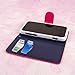 MPERO FLEX FLIP Wallet Case for ZTE Warp 4G N9510 - Pink / Navy Blue