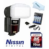 Nissin MG8000 NDMG8000N NDMG8000-N Extreme Speedlight for Nikon iTTL + Charger + 16GB Kit