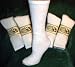 12 Pair Pack Athletic Cotton Crew Socks White 4-6 - 1308 Image