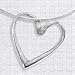 Floating Heart Pendant Necklace