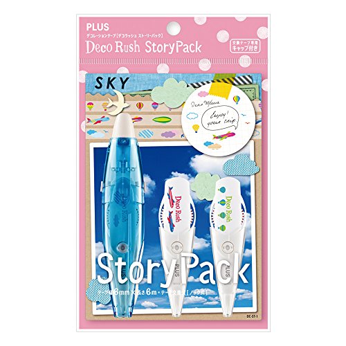 Plus Decoration Tape Deco Rush Story-Sky Blue