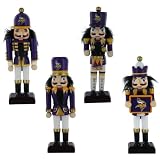 Minnesota Vikings 4 Pack Nutcracker Ornaments